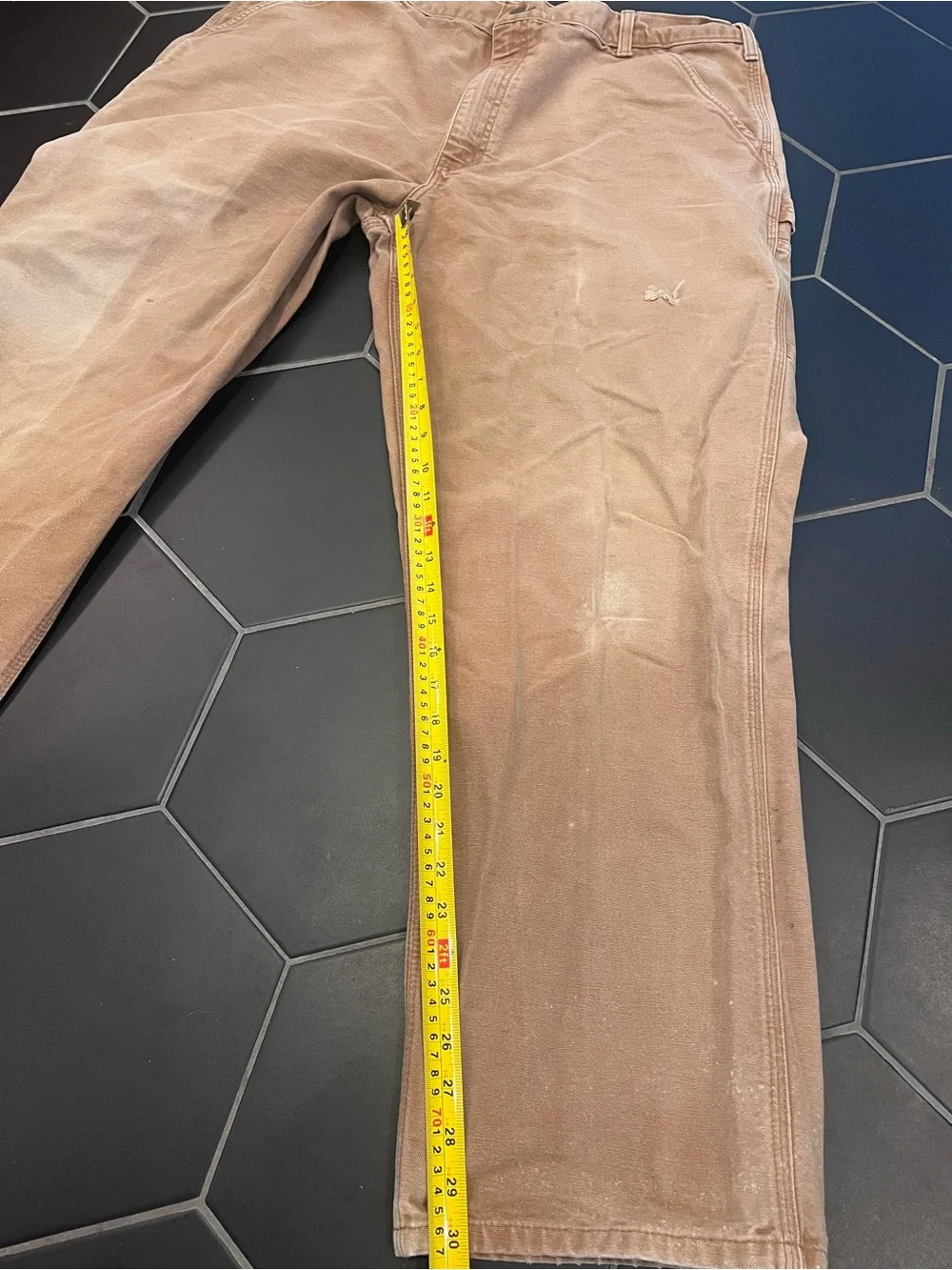Vintage Carhartt Men's Relaxed Work Pants Cotton Canvas Worn in Distressed 40/32